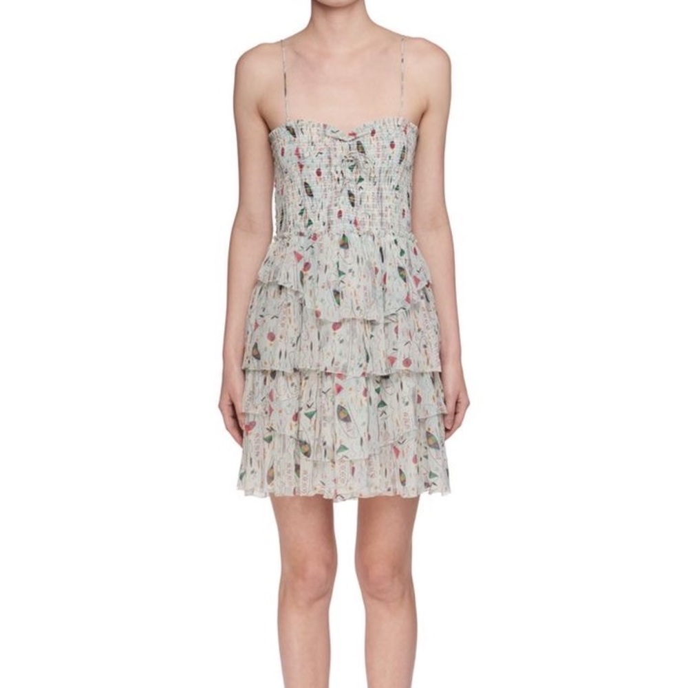 Isabel Marant Étoile Elma Convertible Silk Dress in Ecru